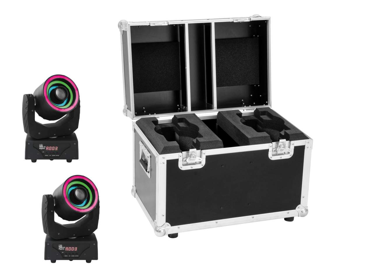 EUROLITE Set LED TMH-41 Hypno Moving-Head Spot + Case EUROLITE Set LED TMH-41 Hypno Moving-Head Spot + Case