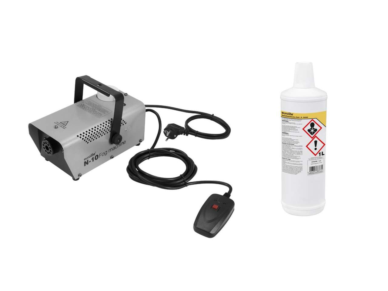 EUROLITE Set N-10 silber + B Basic Nebelfluid 1l EUROLITE Set N-10 silber + B Basic Nebelfluid 1l