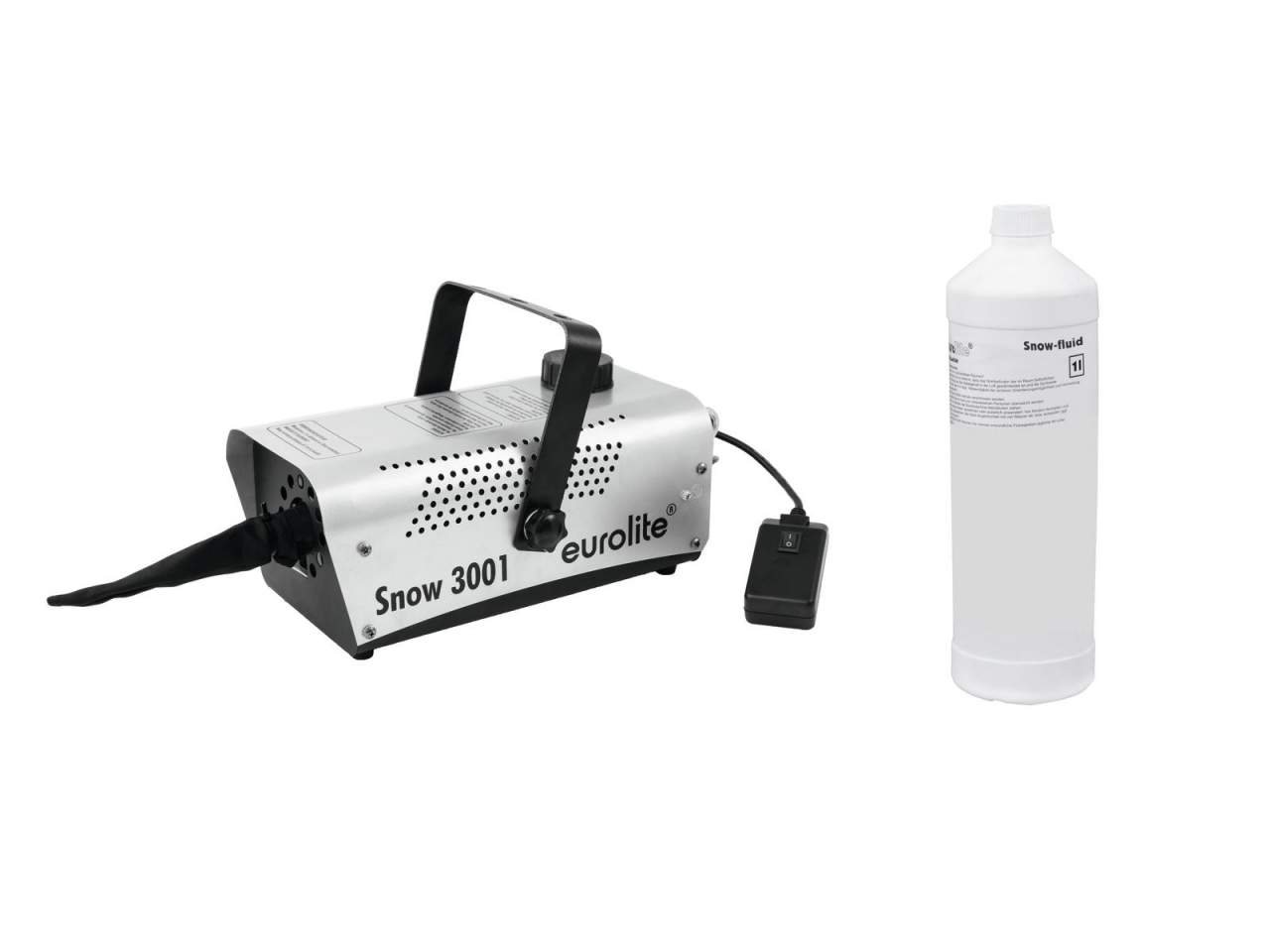EUROLITE Set Snow 3001 Schneemaschine + Schneefluid 1l EUROLITE Set Snow 3001 Schneemaschine + Schneefluid 1l