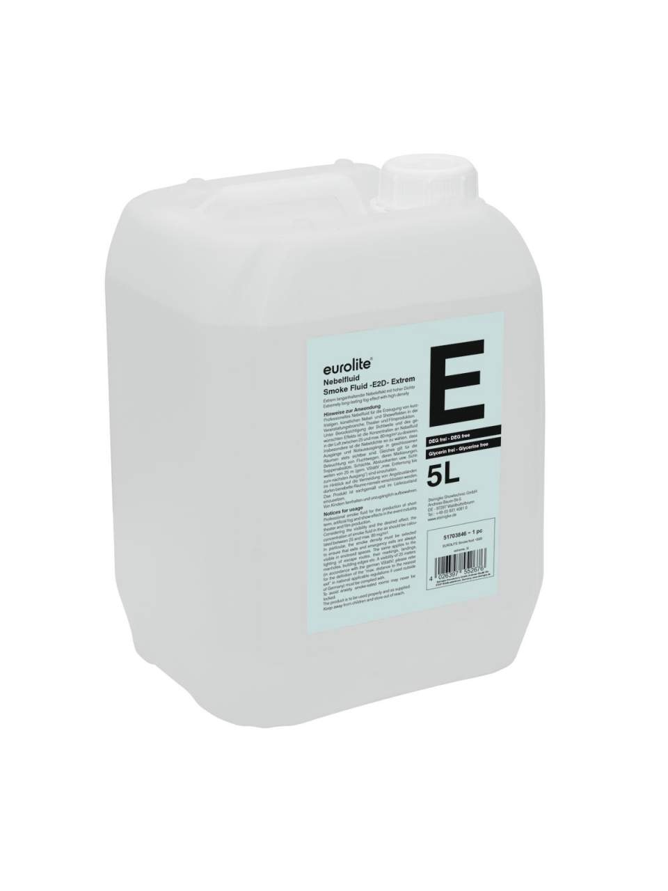 EUROLITE Smoke Fluid -E2D- Extrem Nebelfluid 5l