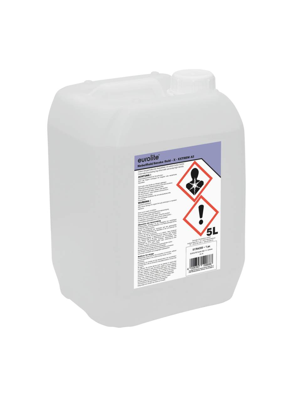 EUROLITE Smoke Fluid -X- Extrem A2, 5l Nebelfluid EUROLITE Smoke Fluid -X- Extrem A2, 5l Nebelfluid