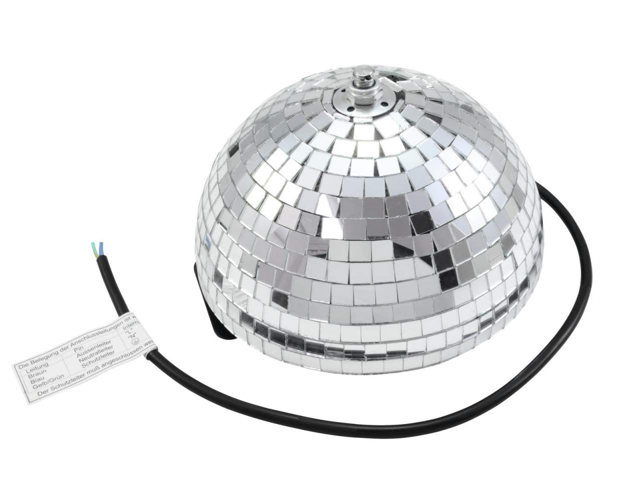EUROLITE Spiegel-Halbkugel 20cm motorisiert EUROLITE Spiegel-Halbkugel 20cm motorisiert