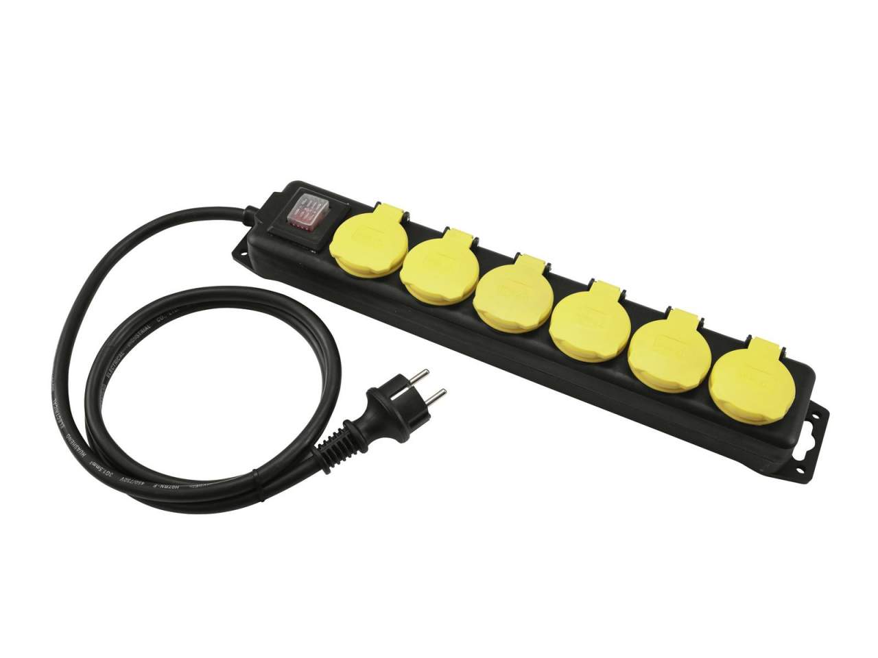 EUROLITE Steckdosenleiste 6-fach IP44 sw 10m EUROLITE Steckdosenleiste 6-fach IP44 sw 10m