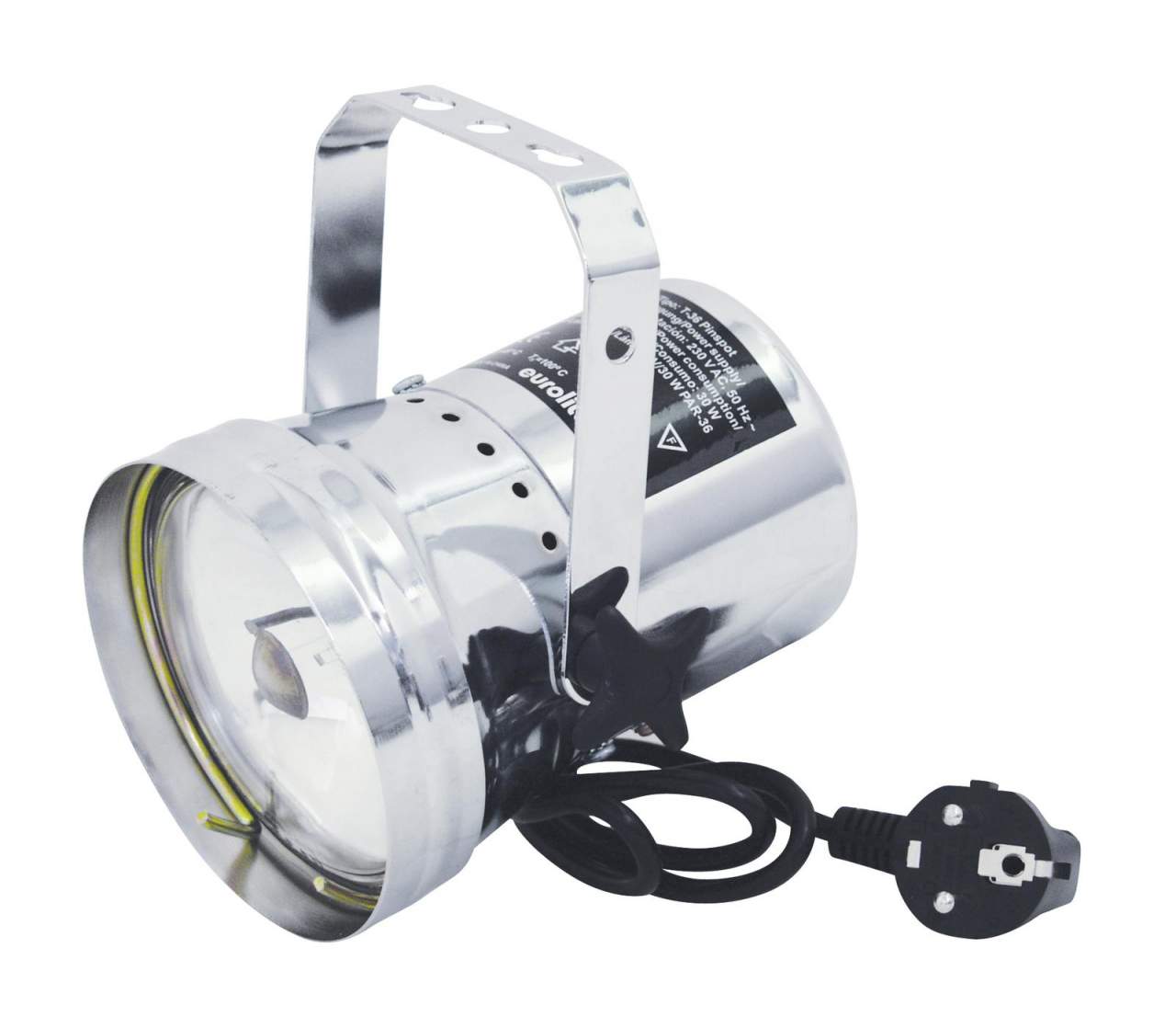 EUROLITE T-36 Pinspot mit Stecker, silber EUROLITE T-36 Pinspot mit Stecker, silber