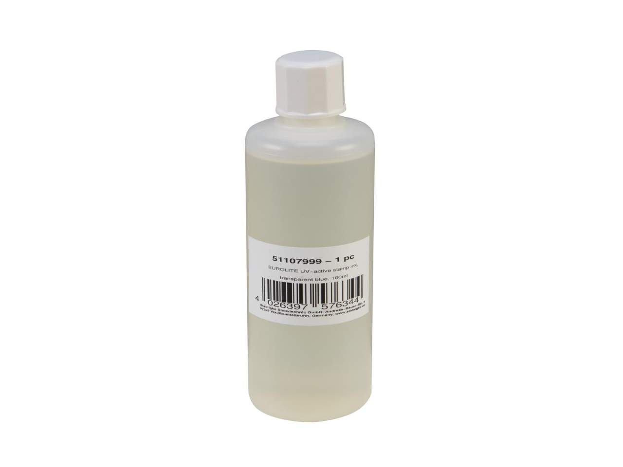 EUROLITE UV-aktive Stempelfarbe, transparent blau, 100ml EUROLITE UV-aktive Stempelfarbe, transparent blau, 100ml