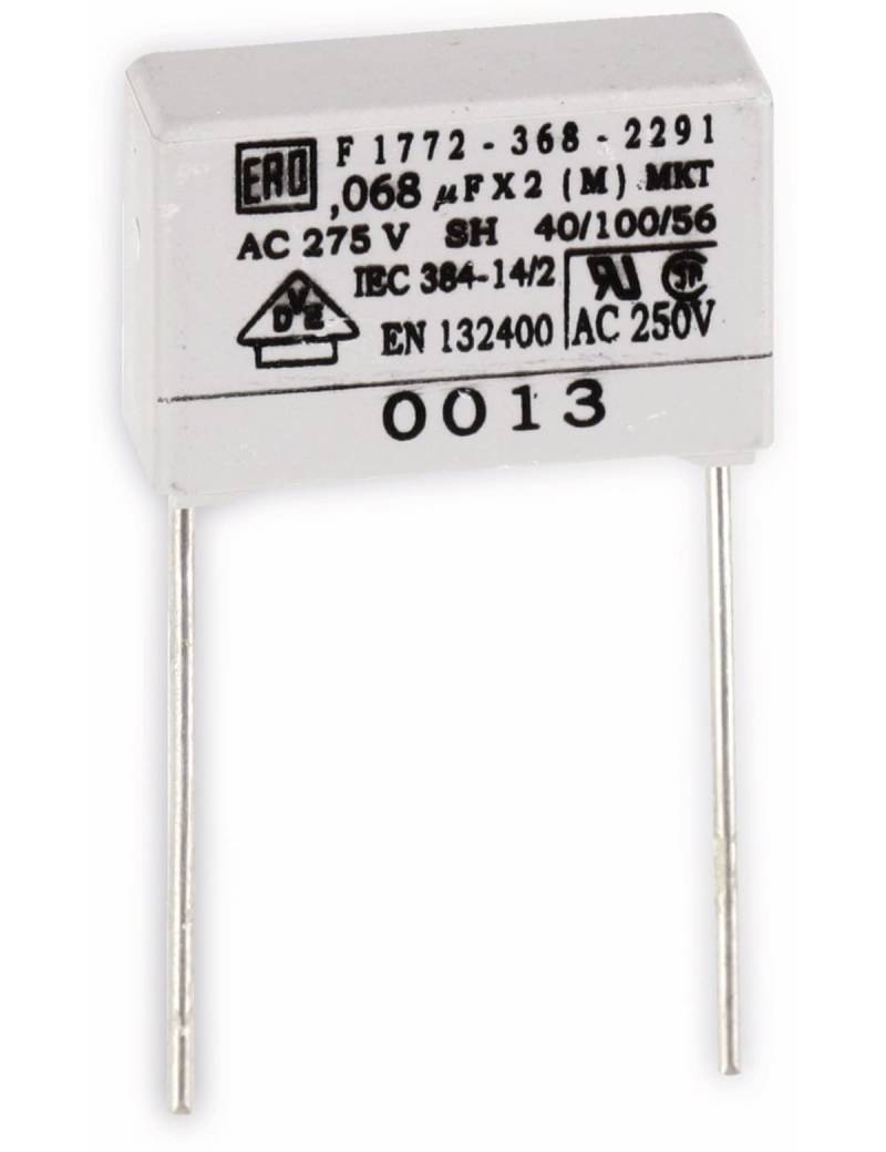 Entstörkondensator, 68 nF 275 V~ von Vishay Intertechnology, Inc.