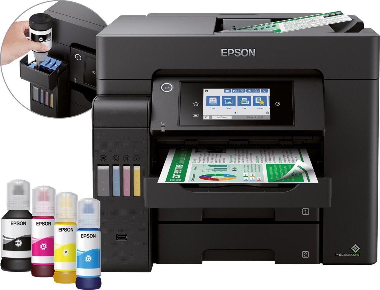 Epson EcoTank ET-5850 Tintenstrahl-Multifunktionsgerät