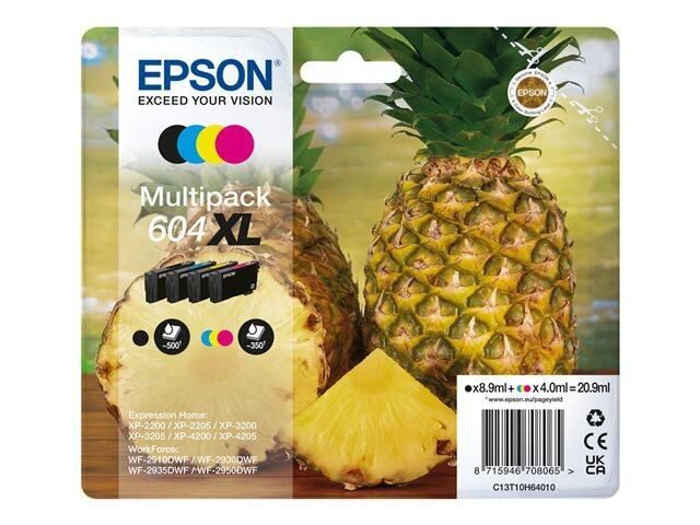 Epson Original 604XL Ananas Druckerpatronen - 4er Multipack (C13T10H64010)