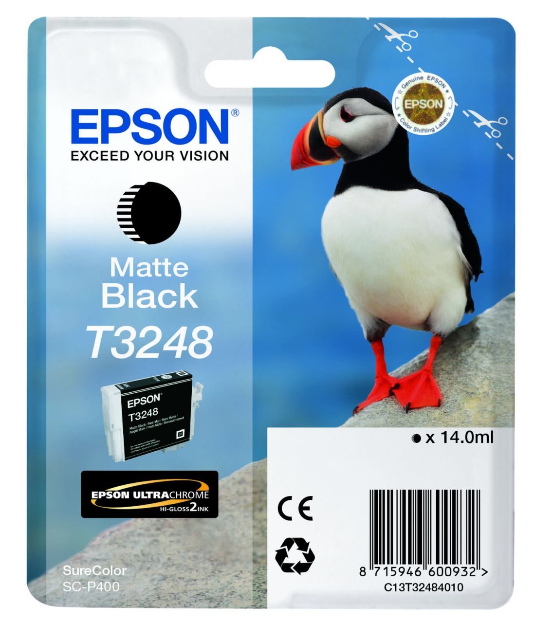 Epson Original T3248 Druckerpatrone mattschwarz 14ml (C13T32484010)