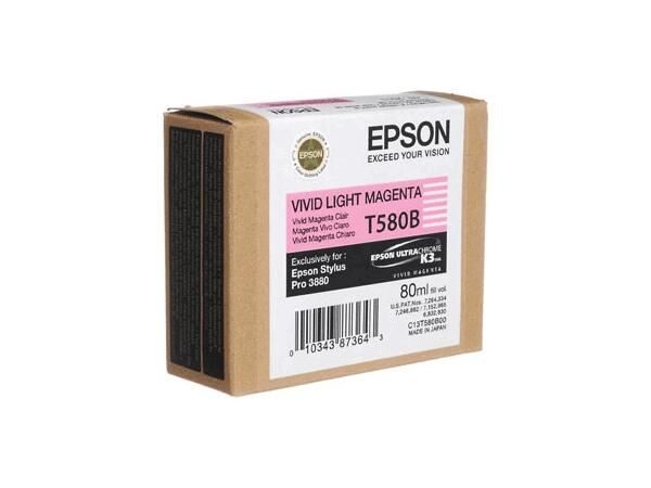 Epson Original T580B UltraChrome K3 Druckerpatrone magenta hell 80ml (C13T580B00)