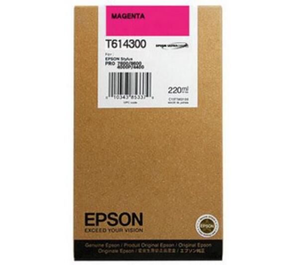 Epson Original T6143 Druckerpatrone magenta 220ml (C13T614300)