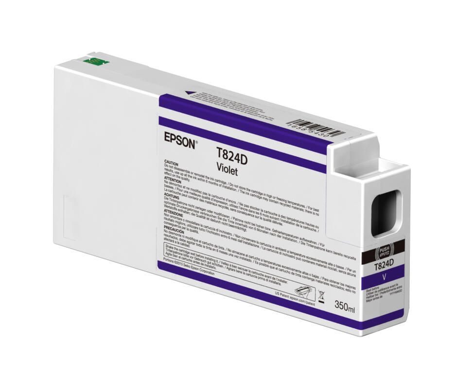 Epson Original T824D00 Druckerpatrone violett 350ml (C13T824D00)
