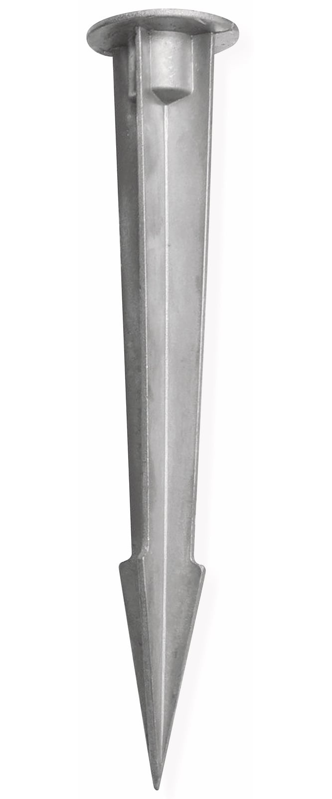 Erdspieß aus Aluguss natur 270mm mit M8 Schraube von A.T.Shop s.r.o