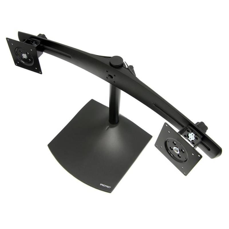 Ergotron DS100 Dual-Monitor Tischstandfuß für zwei Monitore horizontal bis 61 cm 24 Zoll schwarz