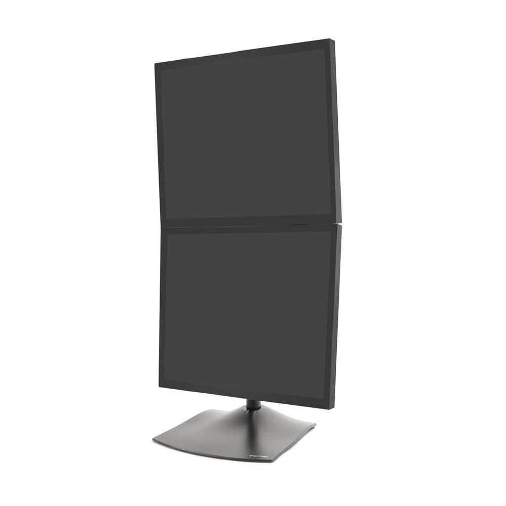 Ergotron DS100 Dual-Monitor Tischstandfuß für zwei Monitore vertikal bis 61 cm 24 Zoll schwarz