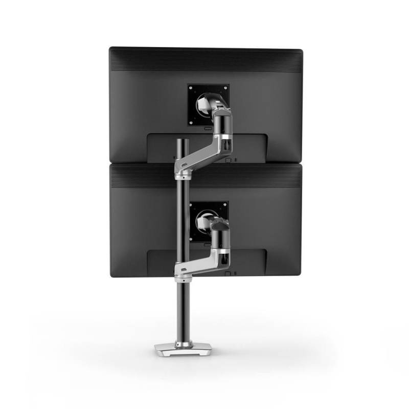 Ergotron LX Dual Monitor Arm - Monitor Tischhalterung mit patentierter CF-Technologie für 2 Displays bis 101,6 cm (40")