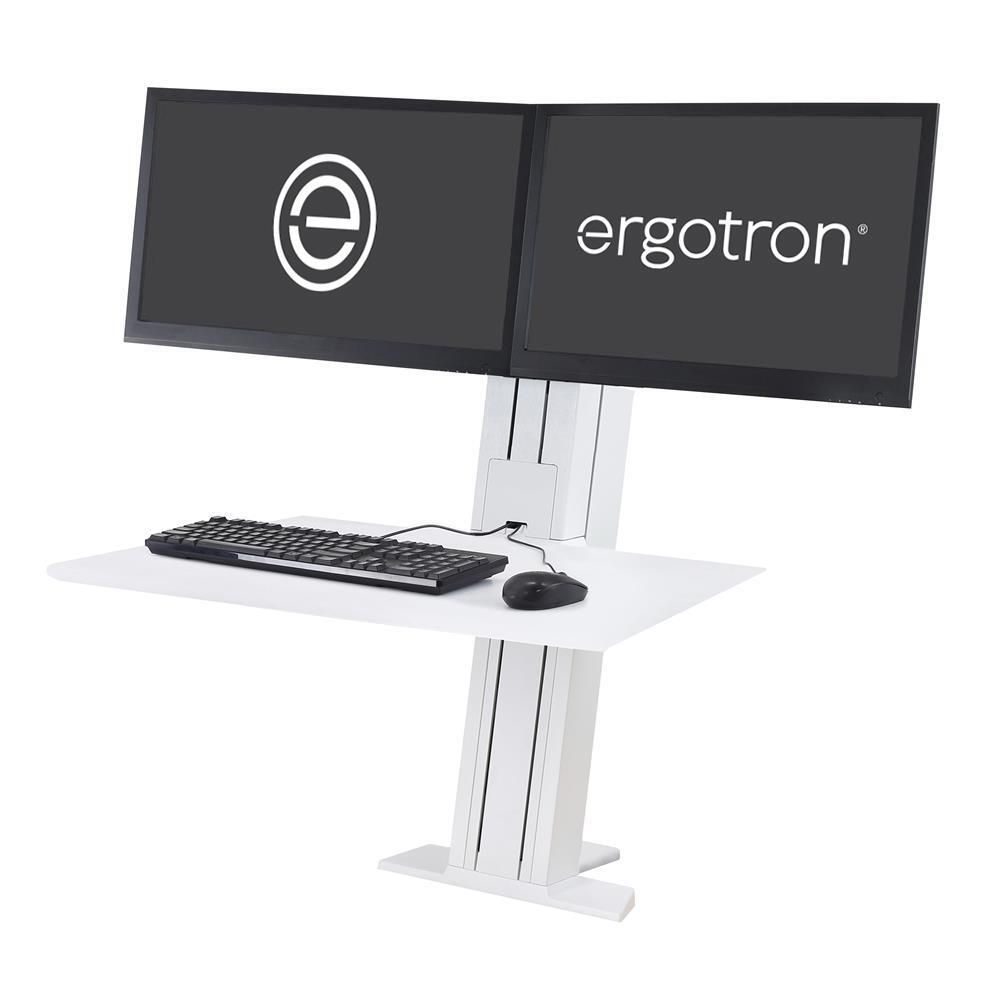 Ergotron WorkFit-SR Dual Steh-Sitz-Arbeitsplatz für 2 Bildschirme bis 60,96 cm (24")