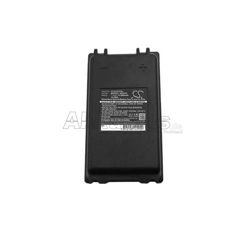 Ersatzakku - CS-ALK707BL - Autec MH0707L / NC0707L - 7,2 Volt 2000mAh Ni-MH