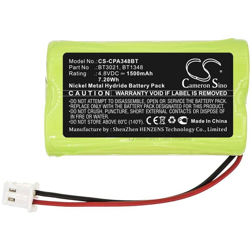 Ersatzakku - CS-CPA348BT - COMMPACT Secuself Control Panel / BT1348 - 4,8 Volt 1500mAh Ni-MH