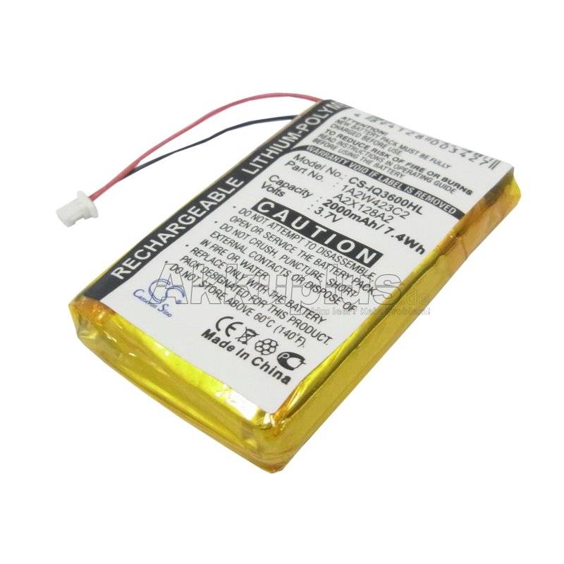 Ersatzakku - CS-IQ3600HL - Garmin iQue 3200 / 3600 / 1A2W423C2 - 3,7 Volt 2000mAh Li-Polymer