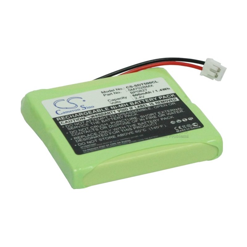 Ersatzakku - CS-SDT500CL - FRITZ!FON DECT MT-D / Telekom Sinus A201 - 2,4 Volt 600mAh Ni-MH