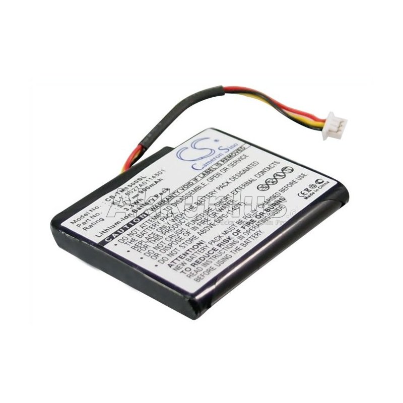 Ersatzakku - CS-TM1500SL - TomTom VIA 1505T / KL1 / 6027A0114501 - 3,7 Volt 900mAh Li-Ion