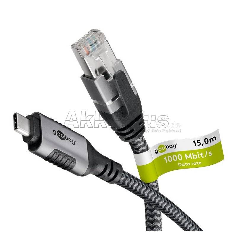 Ethernet-Kabel USB-C™ 3.1 auf RJ45, 15 m
