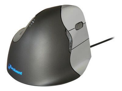 Evoluent VerticalMouse 4 - Maus - ergonomisch - Für Rechtshänder - optisch - 6 Tasten - kabelgebunden - USB
