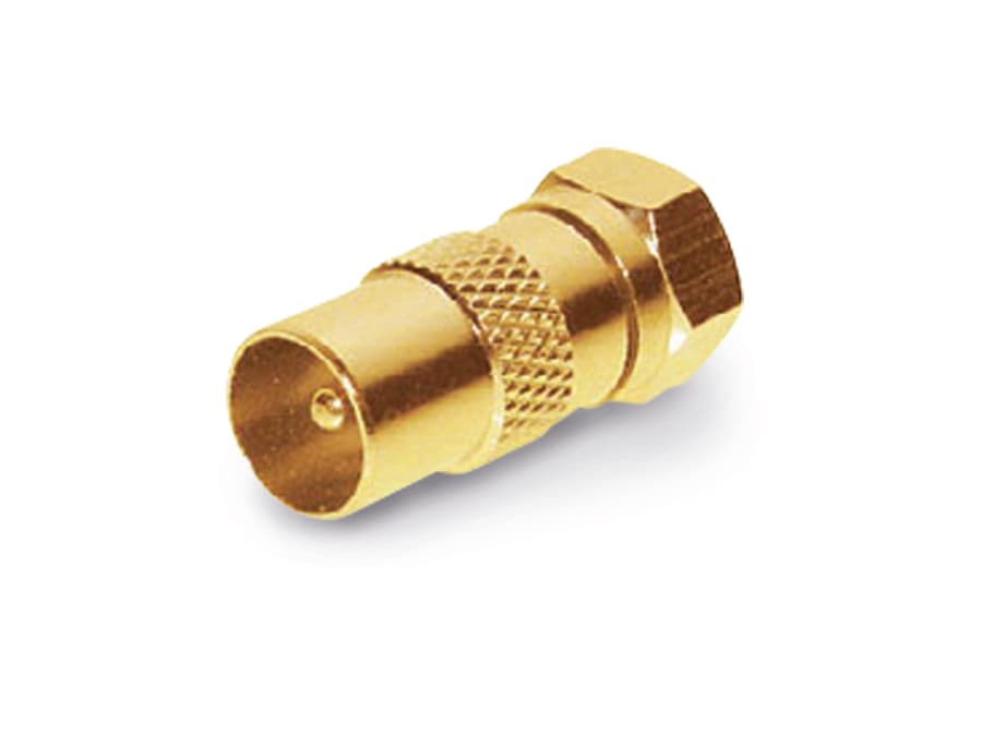 S-IMPULS F-Adapter, F-Stecker/Koaxialstecker, vergoldet S-IMPULS F-Adapter, F-Stecker/Koaxialstecker, vergoldet von S-IMPULS