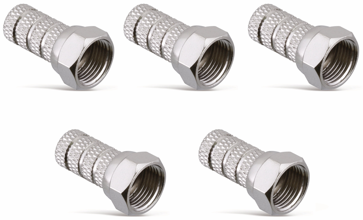 S-IMPULS F-Stecker, 5,2 mm, Aufdrehmontage, 5 Stück S-IMPULS F-Stecker, 5,2 mm, Aufdrehmontage, 5 Stück von S-IMPULS