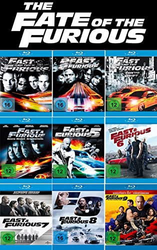 Fast and the Furious 1-9 Collection (Teil 1+2+3+4+5+6+7+8+9) [9-Blu-ray] Keine Box von - Universal Pictures Germany GmbH -