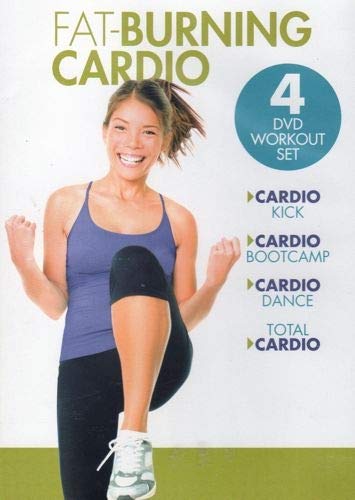 Fat Burning Cardio 4 DVD Workout Set Includes Cardio Kick / Cardio Bootcamp / Cardio Dance / Total Cardio Fat Burning Cardio 4 DVD Workout Set Includes Cardio Kick / Cardio Bootcamp / Cardio Dance / Total Cardio