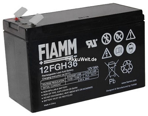 Fiamm 12FGH36 PB Anschl. 6,3mm 12V Fiamm 12FGH36 PB Anschl. 6,3mm 12V