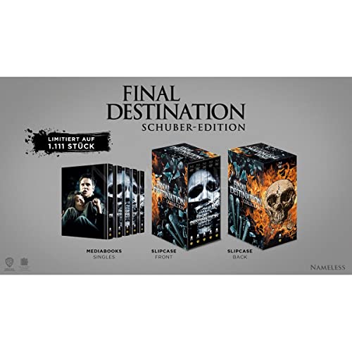 Final Destination 1-5 - Exklusiv Uncut Mediabook im Schuber - Limited 1111 Edition - DVD - Blu-ray Final Destination 1-5 - Exklusiv Uncut Mediabook im Schuber - Limited 1111 Edition - DVD - Blu-ray von BRILOCEA