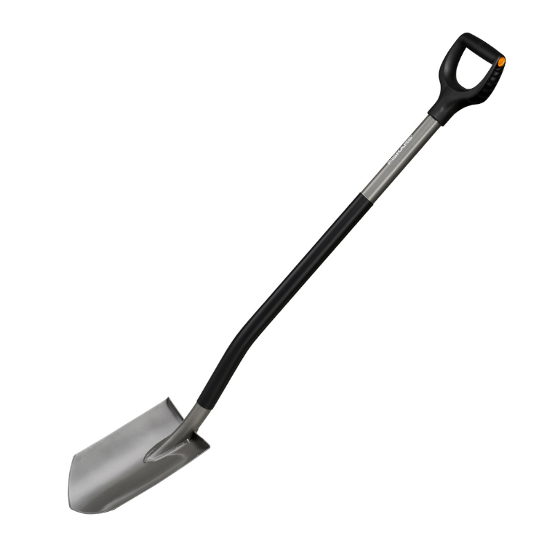 Fiskars Gartenspaten Ergonomisch Spitz - mit 95 cm Stiel von Fiskars