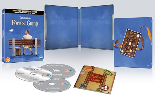 Forrest Gump 4K UHD Steelbook includes Booklet [Blu-ray] [Region A & B & C] von Paramount Home Entertainment