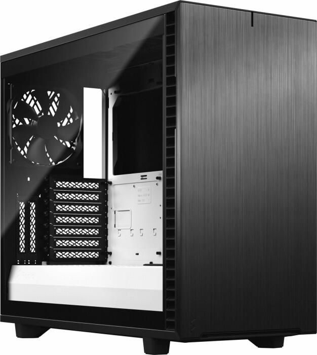 Fractal Design Define 7 - schwarz/weiß, Clear Tempered Glass