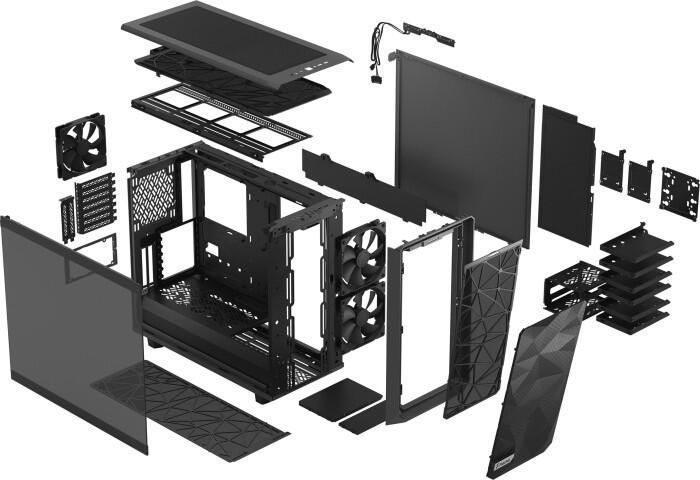 Fractal Design Meshify 2 - anthrazit / Tempered Glass