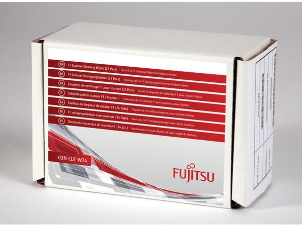 Fujitsu F1 Scanner Reinigungstücher (24 Stück) für S1100/i, S1300/i, iX100, iX500, iX1500, SV600