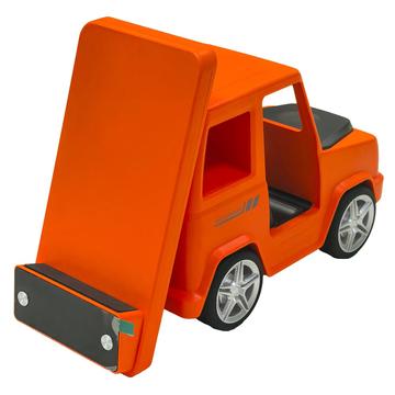 G63 Autoförmig 15W Kabelloses Ladegerät mit Bluetooth-Lautsprecher, Uhr und Stimmungslicht - Orange G63 Autoförmig 15W Kabelloses Ladegerät mit Bluetooth-Lautsprecher, Uhr und Stimmungslicht - Orange