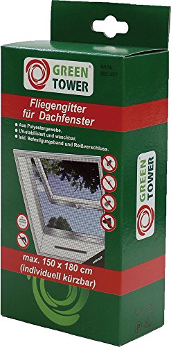 GREEN TOWER Fliegengitter 150X180cm Anthrazit Für Dachfenster GREEN TOWER Fliegengitter 150X180cm Anthrazit Für Dachfenster von Green Tower