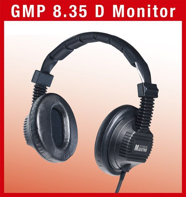German Maestro GMP 8.35D Monitor Kopfhörer geschlossen 35 Ohm Spiralkabel German Maestro GMP 8.35D Monitor Kopfhörer geschlossen 35 Ohm Spiralkabel