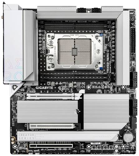 Gigabyte TRX50 AERO D - 1.0 Mainboard Sockel (PC) AMD sTR5 Formfaktor (Details) E-ATX Mainboard-Chip von Gigabyte