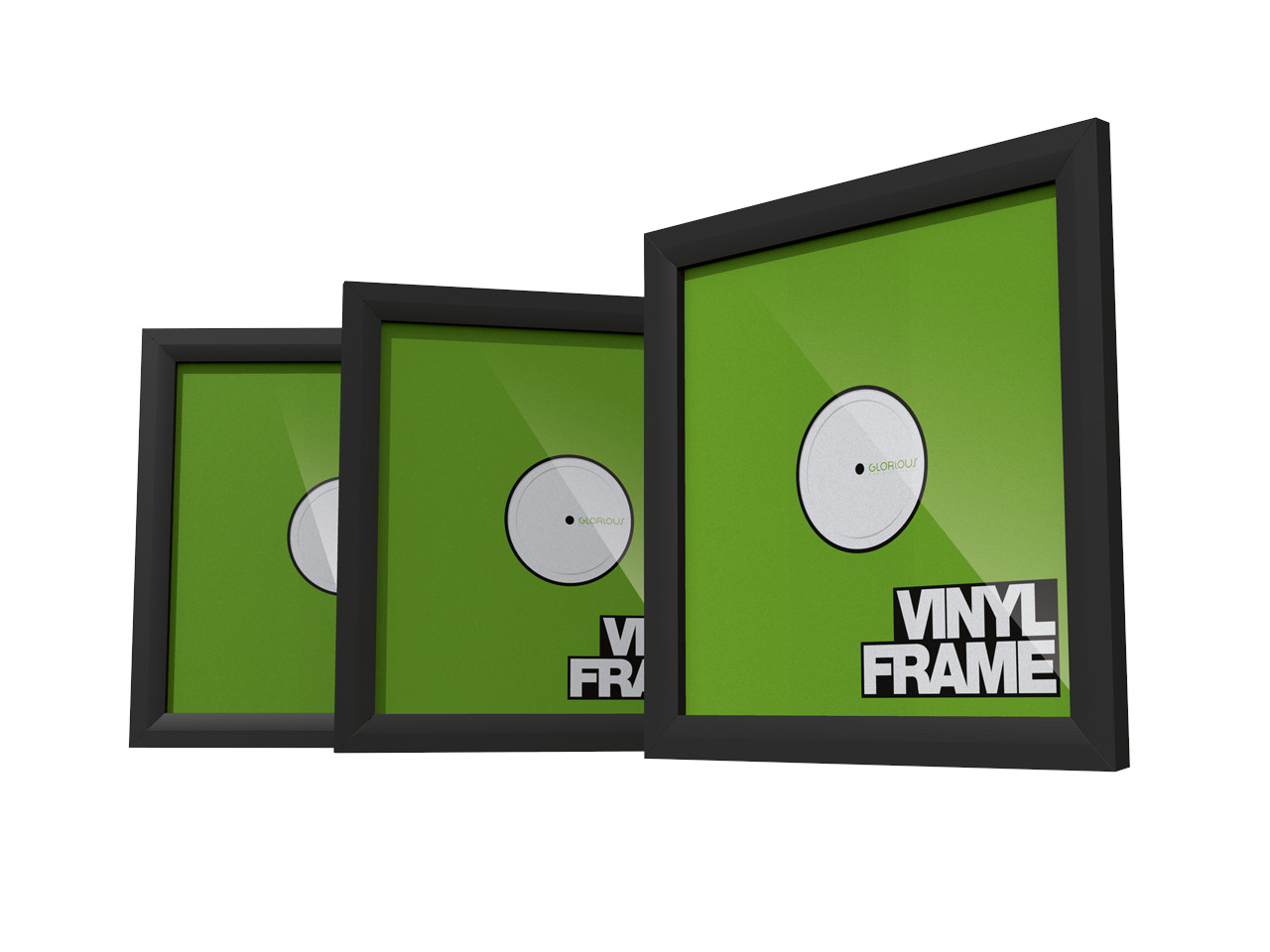 Glorious Vinyl Frame Set 12" Schwarz (3 Stück)