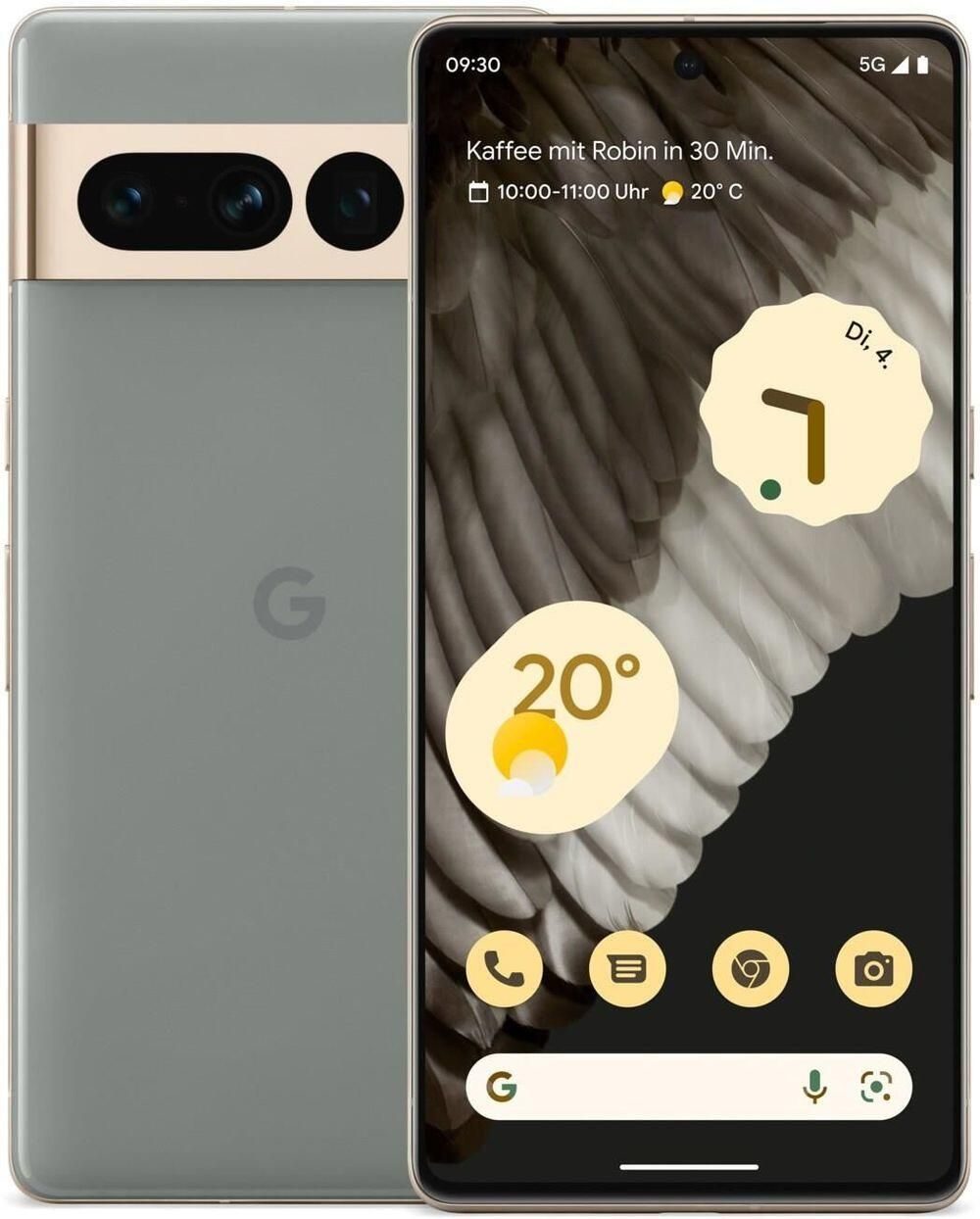 Google Pixel 7 Pro - 128 GB in Grau/Gold