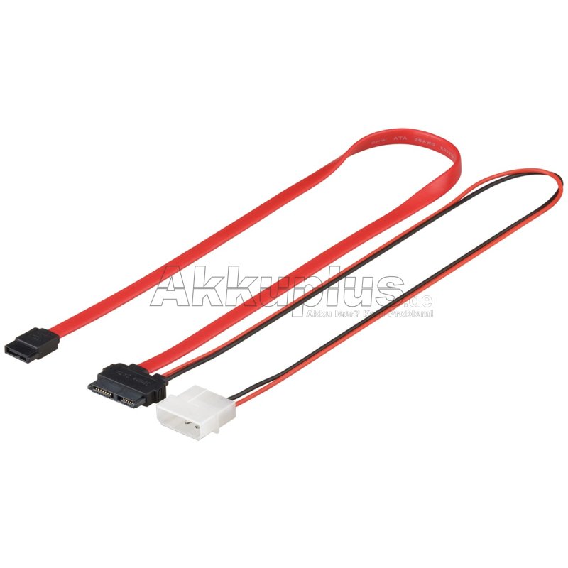 HDD S-ATA SlimLine Kabel 1,5 Gbit/s/3 Gbit/s 2in1