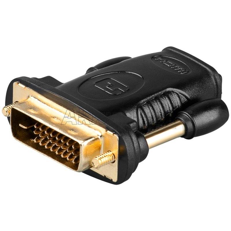 HDMI™/DVI-D-Adapter, vergoldet