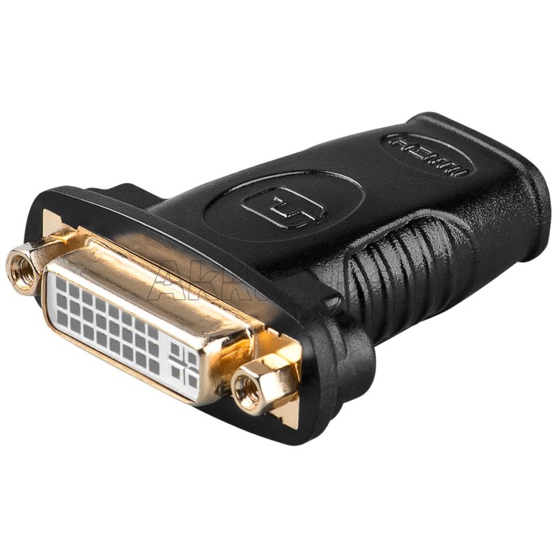 HDMI™/DVI-I-Adapter, vergoldet