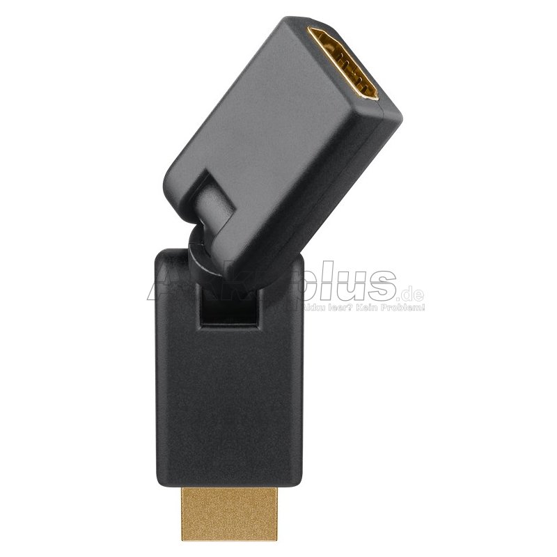 HDMI™ Adapter 180°, vergoldet (4K @ 60 Hz)
