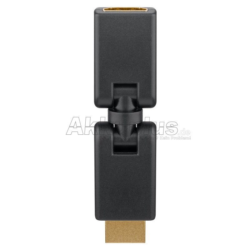 HDMI™-Adapter 360°, vergoldet (4K @ 60 Hz)